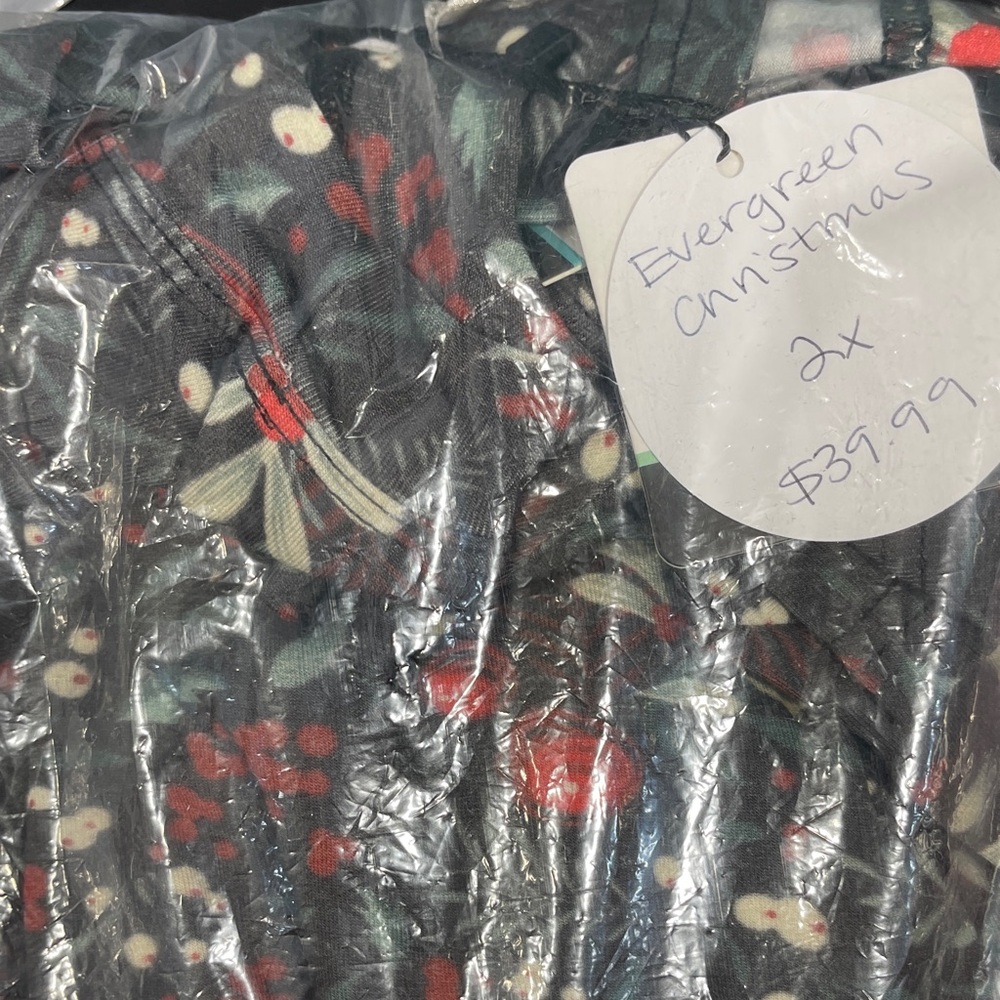 Festive Christmas evergreen Michelle Mae Print Top
